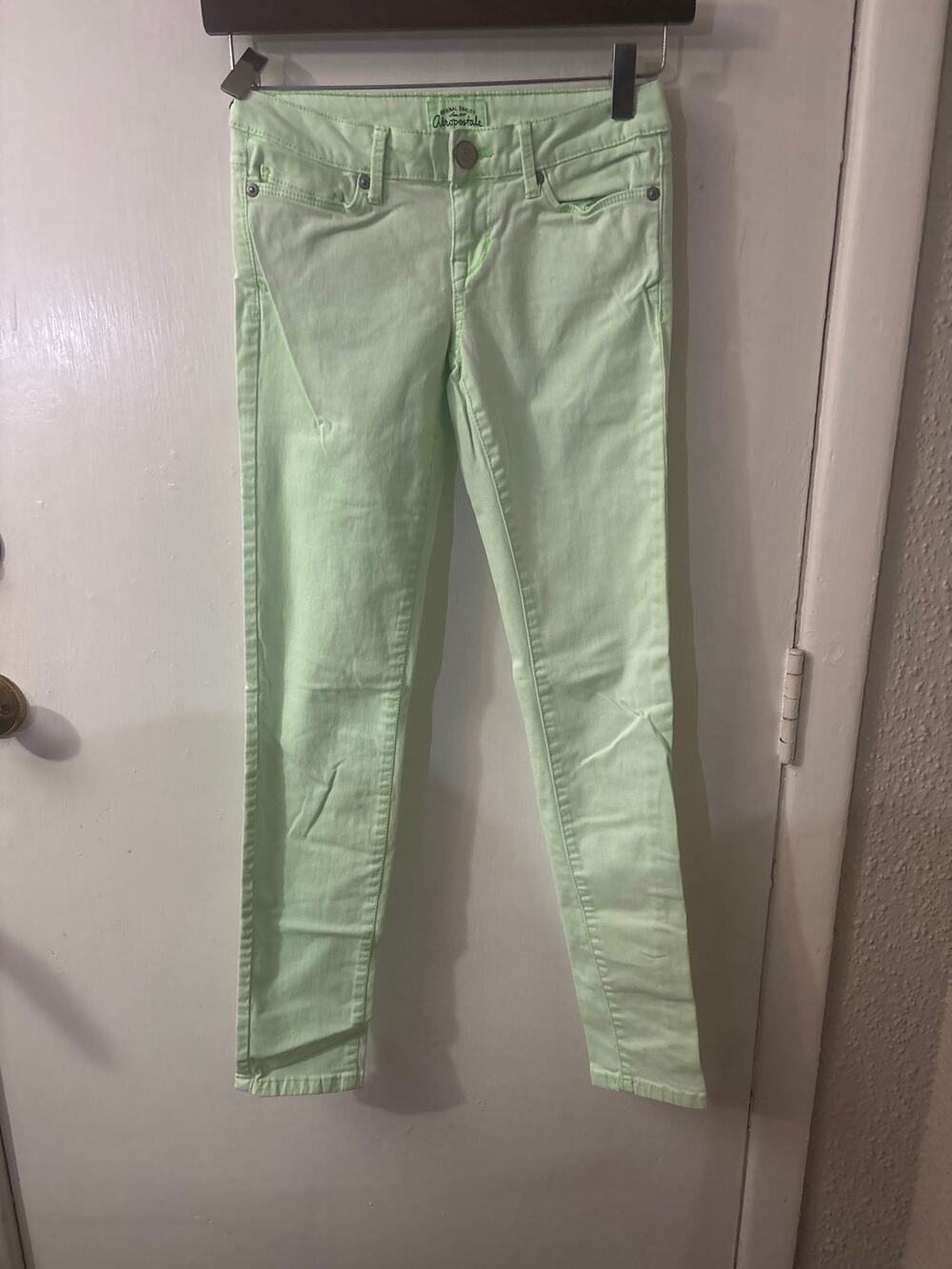Aeropostale Women's ASHLEY Ultra Skinny Jeans Size 00 Aliencore E-Girl Dopamine